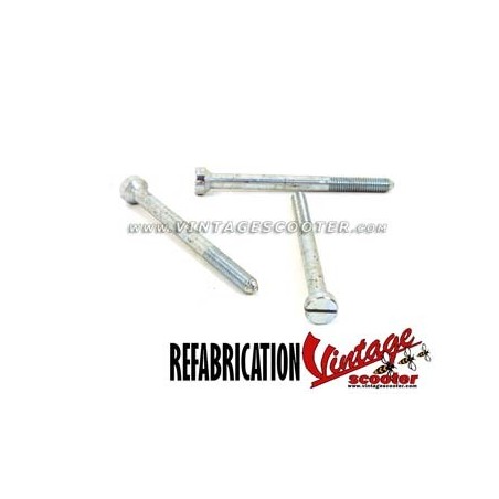 Jeu de 3 vis de serrage de capot embrayage Vespa 1948-53 / ACMA 51-53